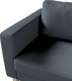 Pokrowiec na sofę Karlstad rozkładaną kolor niebieski tkanina strukturalna