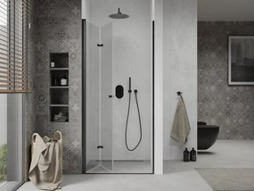 Mexen Lima drzwi prysznicowe składane 90 cm, transparent, czarne - 856-090-000-70-00