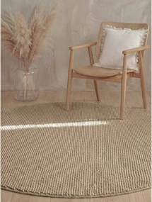 Wełniany okrągły dywan tkany ręcznie w naturalnym kolorze ø 200 cm Richmond Diana – Ted Baker