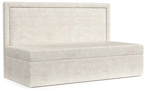 Kremowe tapicerowane łóżko jednoosobowe 80x200 cm Scala – Maison de Rêve
