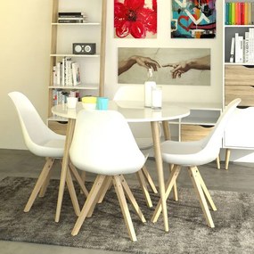 Okrągły stół Oslo 100x100 w stylu skandynawskim