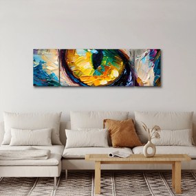 Obraz - Malowanie kocim okiem (170x50 cm)
