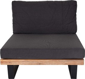 Fotel wypoczynkowy MCW-H54 (zestaw 2 szt.),  jasnobrązowe, tapicerka ciemnoszara