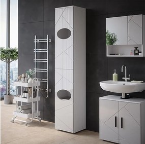 Szafka na bieliznę biały 37.2x32x192 irma