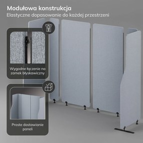 Parawan akustyczny SADIE Moon Dust 280/145 cm