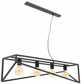 Lampa wisząca ELUVIES czarna ELTAP