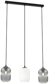 Industrialna lampa wisząca trzema kloszami - D162 H2-S69