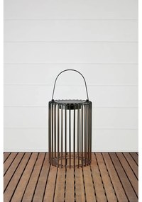 Czarny zewnętrzny lampion solarny LED na USB (wysokość 54 cm) Cavia – Markslöjd