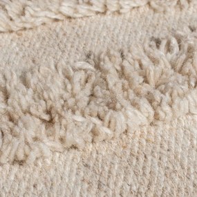 Beżowy wełniany dywan tkany ręcznie 200x290 cm Loma – Flair Rugs