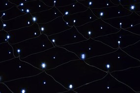 Świąteczna LED świetlna siatka -1,5x1,5 m,100 diod, zimna bi