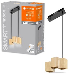 Ledvance - LED Ściemnialny żyrandol na lince DECOR WOOD 3xLED/7W/230V Wi-Fi