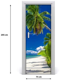 Naklejka fototapeta na drzwi Tropikalna plaża