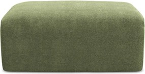 Zielony podnóżek z tkaniny szenilowej Kona – Makamii