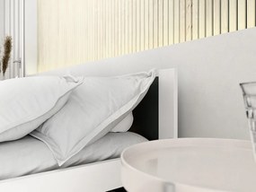 Łóżko IKAROS 180 x 200 cm, antracyt/biały Stelaż: Ze stelażem listwowym elastycznym, Materac: Materac Coco Maxi 20 cm