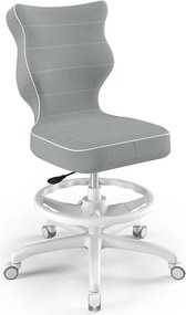 Ergonomiczne krzesło do biurka Petit White rozmiar 5 (146-176,5 cm) z podnóżkiem