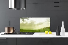 Panel Szklany do Kuchni Bezkresna Zielona Przestrzeń