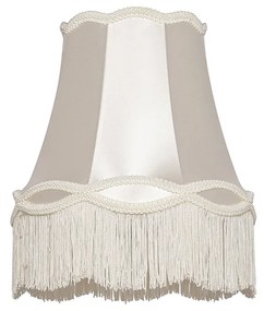 Abażur materiałowy kremowy 30 cm - Granny Retro