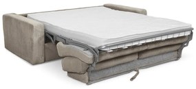 Jasnobrązowa sztruksowa rozkładana sofa 195 cm Nona – Makamii