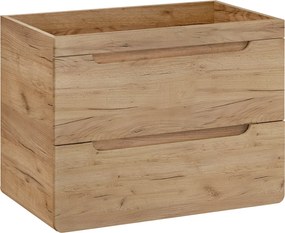 Wisząca szafka podumywalkowa 80 cm, Aruba 821 FSC, dąb craft złoty