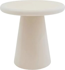 Stolik kawowy okrągły Clav 45 cm - beżowy