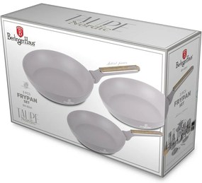 BerlingerHaus Zestaw patelni z powłoką tytanowąTaupe Nordic, 3 szt.