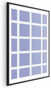 Plakat Białe linie 40x60 cm z ramą czarną z marginesem ARTGEIST B