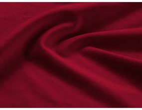 Czerwona aksamitna rozkładana sofa ze schowkiem 235 cm Kyoto – Cosmopolitan Design