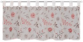 Biało-różowa firanka 135x45 cm Rose – Sehlbach