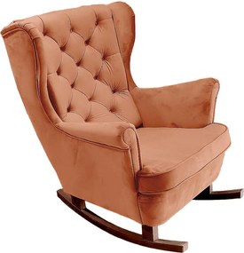 Fotel Relax z Tapicerowanym Siedzeniem i Podłokietnikami, Fotel TV 102x81x95cm Pomarańczowy_29823