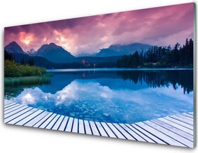 Panel Kuchenny Krystaliczne Jezioro W Górach