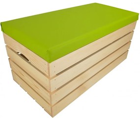 Pufa kufer skrzynia drewniana sosnowa siedzisko 80cm naturalna