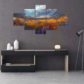 Obraz - Malowany górski krajobraz II. (125x70 cm)