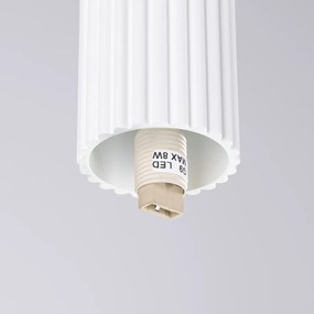 Plafon HALO biały IP44 ryflowany SOLLUX  LIGHTING