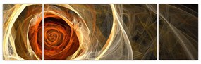 Obraz - Róża w artystycznym duchu (170x50 cm)