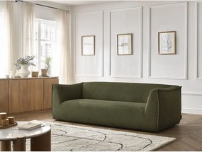 Zielona sztruksowa sofa 242 cm Giorgia – Bobochic Paris