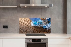 Szkło do Kuchni na Ścianę Malowane Jajka i Bazie