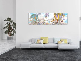 Obraz - Wyprawa w chmurach (170x50 cm)