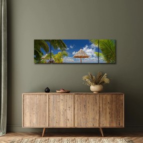 Obraz - Plaża z białym piaskiem (170x50 cm)