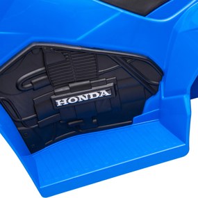 AIYAPLAY Elektryczny Quad dla Dzieci, światło LED, Klakson, Szerokie Opony, Wygodne Siedzenie, Antypoślizgowe Uchwyty, Niebieski