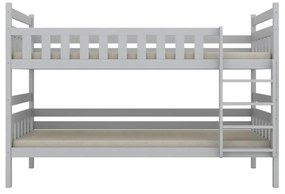 Łóżko piętrowe BARTEK 200x80 białe drewniane KOCOT KIDS