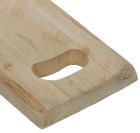 Taca dekoracyjna z drewna tekowego, 42x26x3 cm, deska do krojenia, 2w1