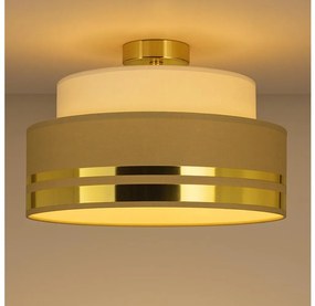 Plafon TAMI 1xE27/60W/230V śr. 40 cm beżowy/brązowy/złoty