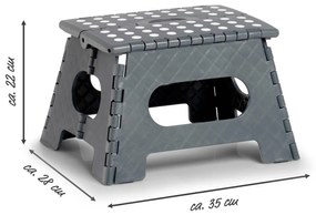 Stołek antypoślizgowy składany, 35 x 28 x 22 cm, ZELLER