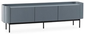 Szaroniebieska szafka pod TV 180x55x40 cm Willa – MOME