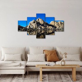Obraz odbicia skał (125x70 cm)