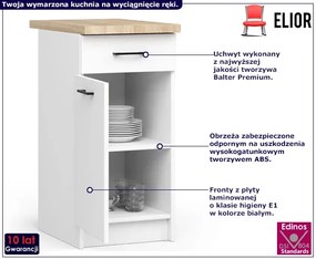 Dolna szafka kuchenna z blatem 50 cm - Vivienne 8X