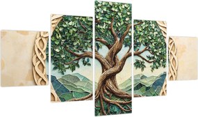 Obraz – Splecione drzewo życia (125x70 cm)