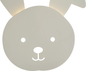 Dziecięca lampa ścienna beżowa z LED z 3-stopniową regulacją jasności - Benny the Bunny