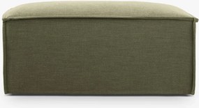 Puf Milton Zielony Tkanina Strukturalna 60/60/42 Zdejmowany Pokrowiec Micadoni