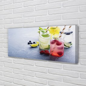 Obraz canvas na ścianę Orzeźwiający Miks Cytrusowo-Malinowy